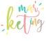 Logo marketing visual, tienda de diseño